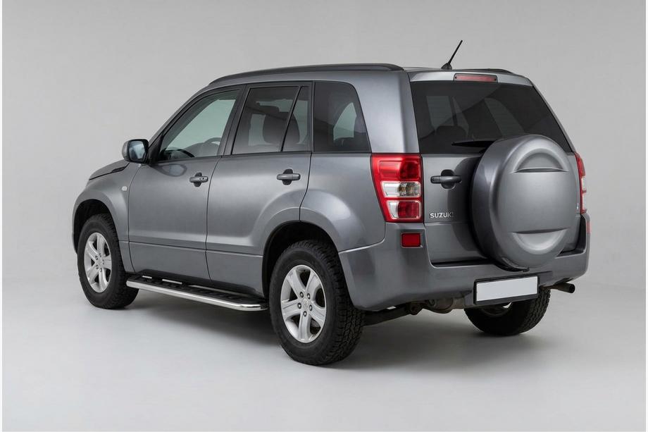 Suzuki Grand Vitara 2005-2017 Marchepieds Latéraux Maydos V1 (2 pcs, Aluminium & Inox) Image
