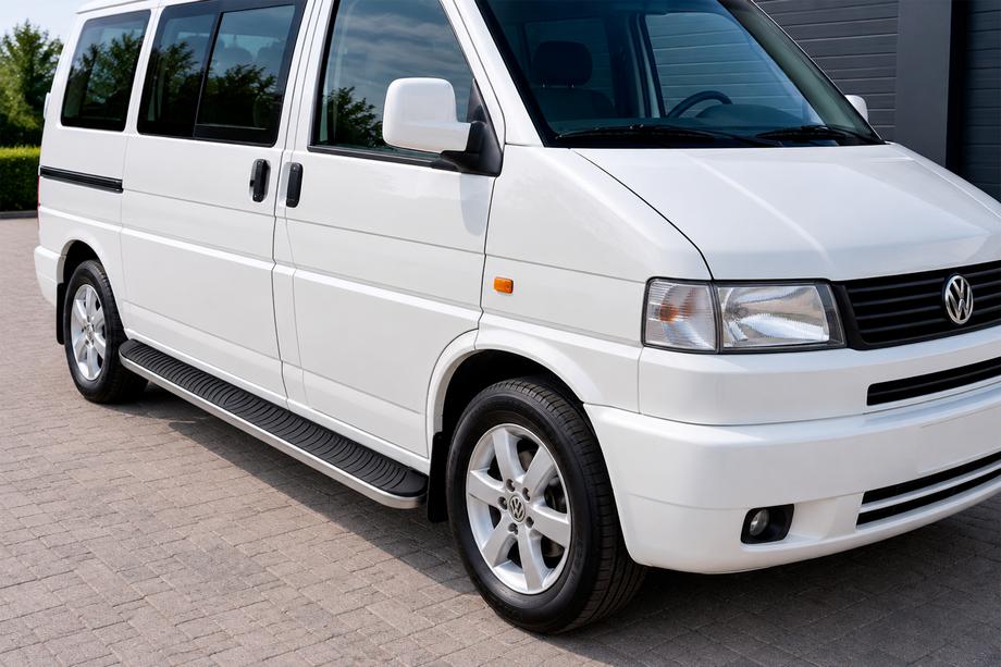 Volkswagen T4 Transporter 1990-2003 Marchepieds Latéraux Tayga Grey (2 pcs, Aluminium) Image