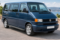 Volkswagen T4 Caravelle/Multivan 1990–2003 Marchepieds Latéraux Allmond Black (2 pcs, Aluminium) Empattement Long photo 1
