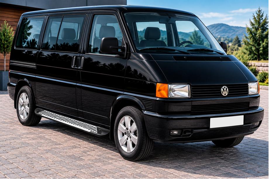 Volkswagen T4 Caravelle/Multivan 1990–2003 Marchepieds Latéraux Line (2 pcs, Aluminium) Image