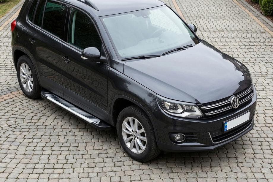 Volkswagen Tiguan 2007-2016 Marchepieds Latéraux Line (2 pcs, Aluminium) Image