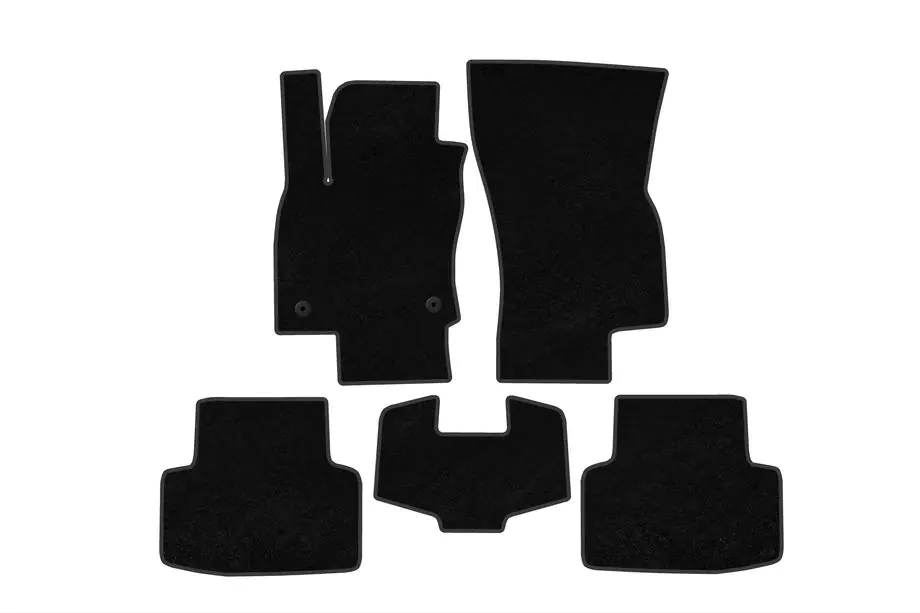 Volkswagen Taos/Tharu 2018–2024 Tapis de sol textile Classic (Noir) Image