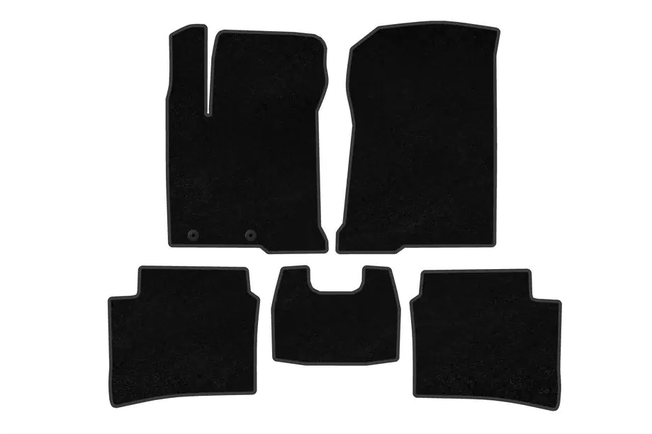 Hyundai I-20 2020- Tapis de sol textile Premium (Noir) Photo 1