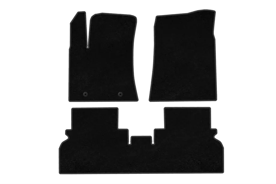 Hyundai Kona 2023- Tapis de sol textile Premium (Électrique, Noir) Image