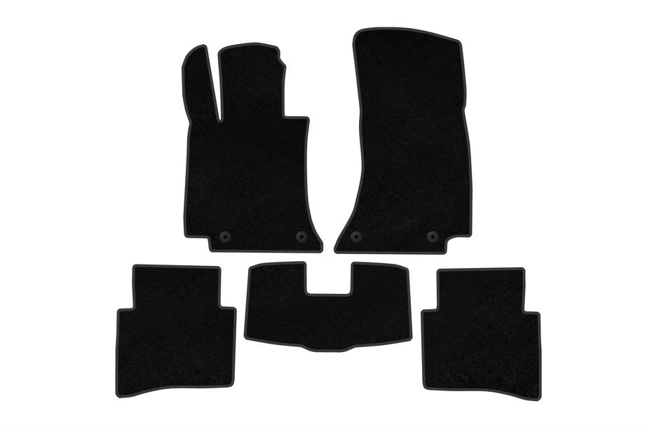 Mercedes E-class W214 2023- Tapis de sol textile Premium (SD, Noir) Image
