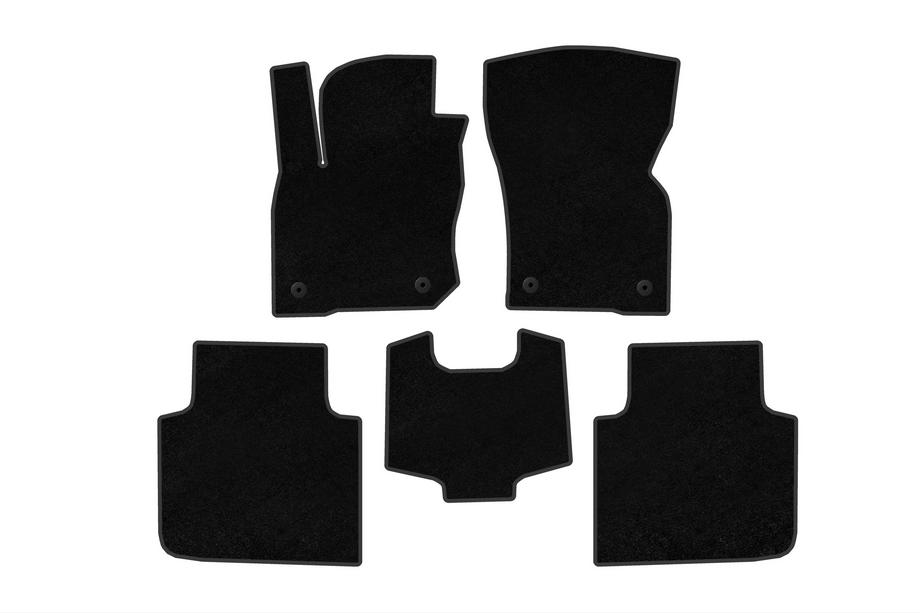 Skoda Kodiaq 2023- Tapis de sol textile Premium (Noir) Image