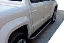 Volkswagen Amarok 2010-2022 Marchepieds Latéraux Tayga Grey (2 pcs, Aluminium) photo 4