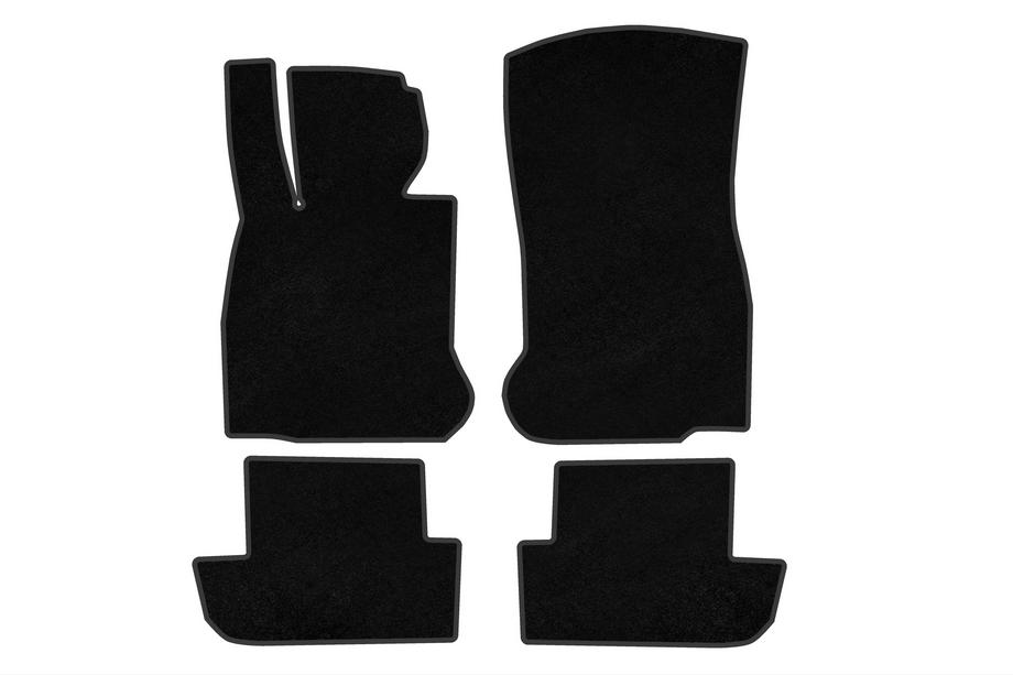 BMW 6 Series F12/F13/F06 2011-2018 Tapis de sol en textile Deluxe (pour F12/13, Noir) Image