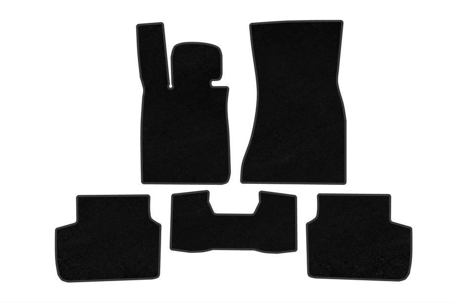BMW 7 Series G11/G12 2015-2022 Tapis de sol textile Deluxe (pour G11, noir) Photo 1