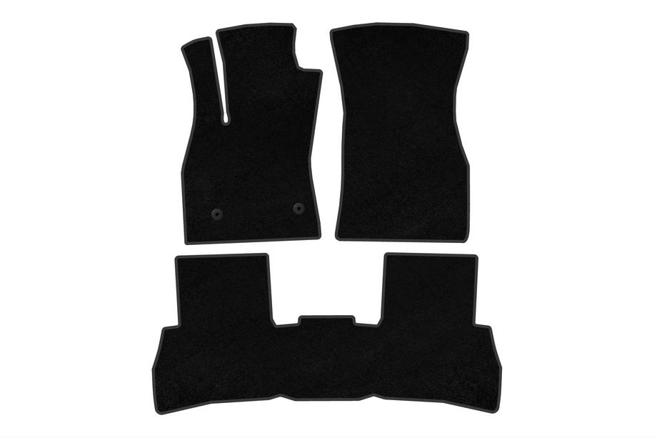 Fiat Doblo II 2010-2022 Tapis de sol textiles Deluxe V2 (2010-2015, Noir) Image