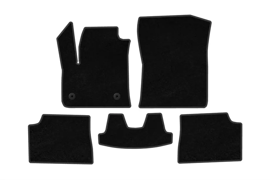 Fiat 600/600e 2023– Tapis de sol textile Deluxe (Électrique, Noir) Photo 1