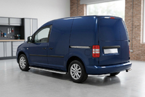 Volkswagen Caddy 2004-2010 Marchepieds Latéraux Maydos V1 (2 pcs, Aluminium & Inox) Empattement Maxi photo 1