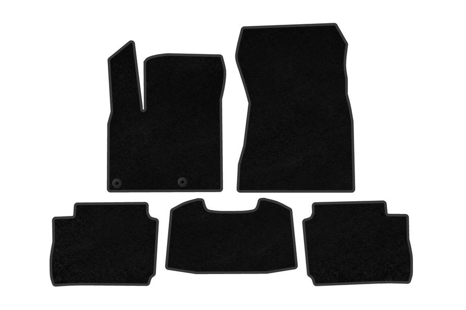 Nissan Qashqai 2021- Tapis de sol textile Deluxe (Électrique, Noir) Image