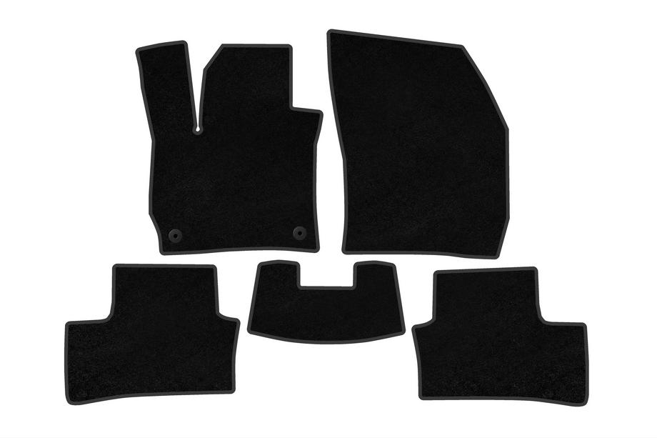 Opel Astra L 2022- Tapis de sol textile Deluxe (Électrique, Noir) Photo 1