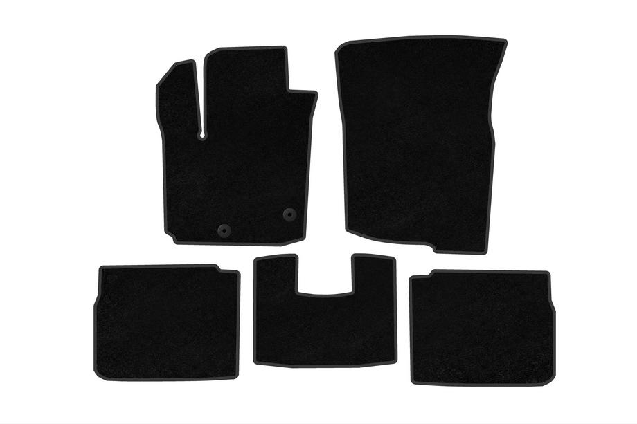 Suzuki SX4 S-Cross 2021- Tapis de sol textiles Deluxe (Hybrid, Noir) Photo 1