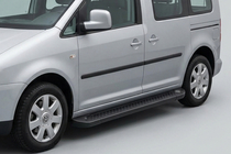 Volkswagen Caddy 2010-2015 Marchepieds Latéraux Allmond Black (2 pcs, Aluminium) photo 1
