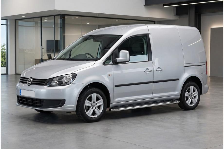 Volkswagen Caddy 2010-2015 Marchepieds Latéraux Maydos V1 (2 pcs, Aluminium & Inox) Image