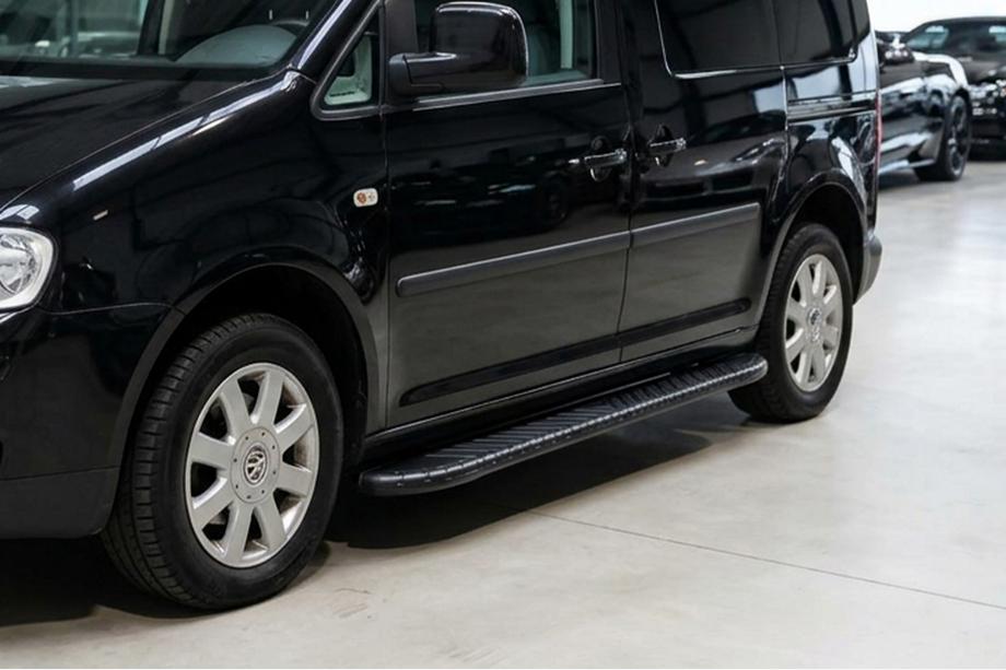 Volkswagen Caddy 2010-2015 Marchepieds Latéraux Bosphorus Black (2 pcs, Aluminium) Image