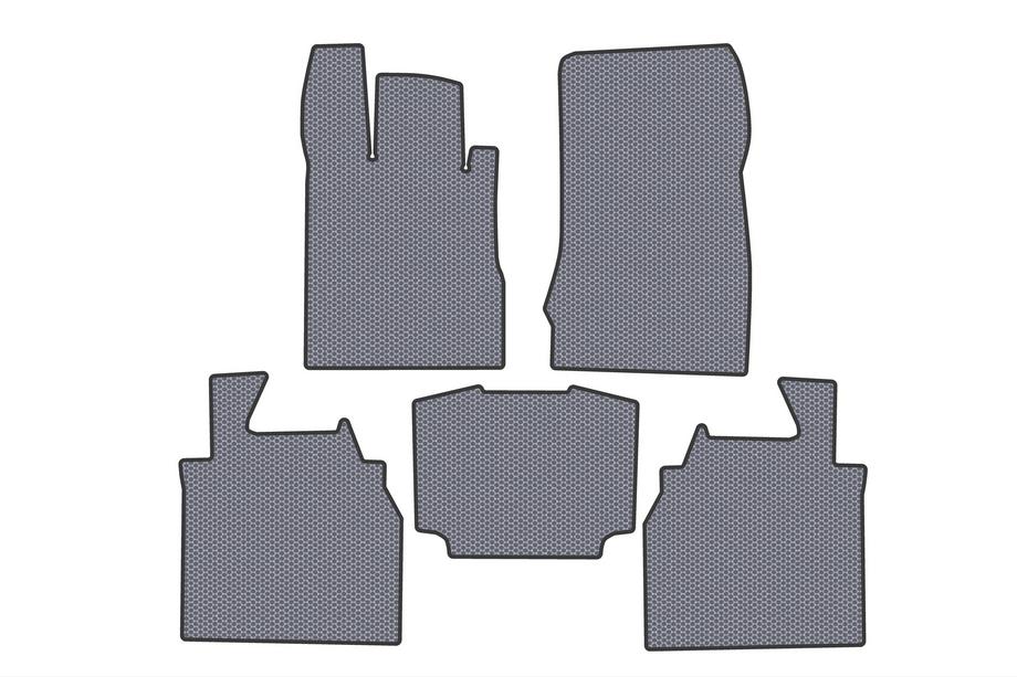 Mercedes S-class W220 1998-2005 Tapis de sol en caoutchouc Carsuit (Long, Gris) Photo 1