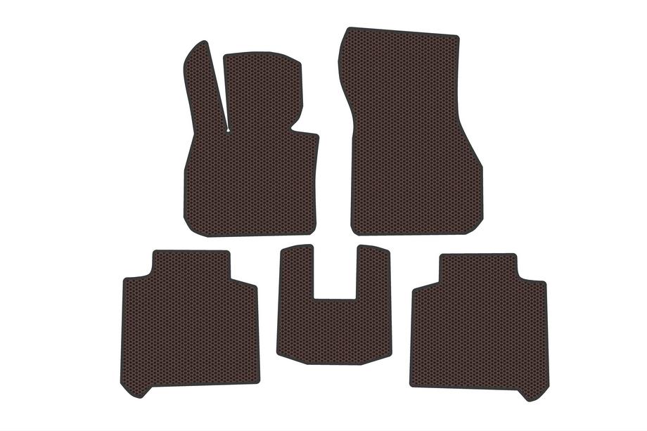 BMW 2 Series Active Tourer F45/F46 2014-2021 Tapis en Caoutchouc Carsuit (2 Rangées, pour F46, Marron) Photo 1