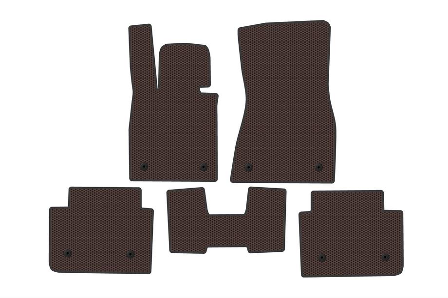BMW 5/i5 Series G60/G60E/G61 2023- Tapis de sol en caoutchouc Carsuit (pour i5 G60E, marron) Image