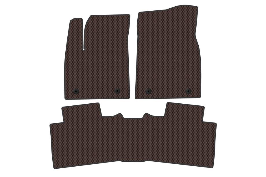 MG HS 2024- ans. Tapis de sol en caoutchouc Carsuit (Hybrid, Marron) Photo 1