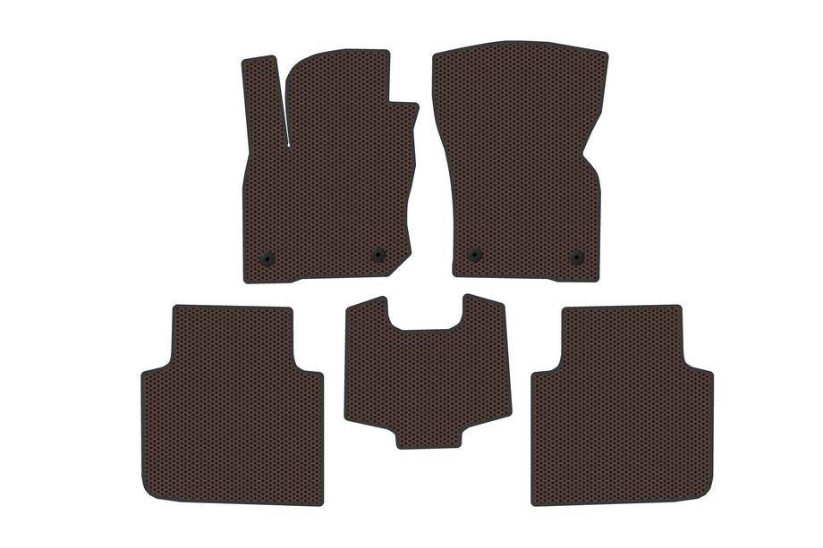 Skoda Kodiaq 2023- Tapis en Caoutchouc Carsuit (Marron) Photo 1