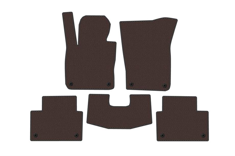 Volvo V60 2019- Tapis de sol en caoutchouc Carsuit (SW, Marron) Photo 1