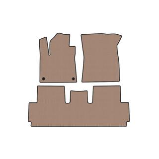Tapis de sol en caoutchouc Carsuit (pour Grand, 2 rangées, Beige) Citroen C-4 Picasso 2013–2022 photo 1