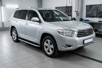 Toyota Highlander 2008-2013 Marchepieds Latéraux Tayga Grey (2 pcs, Aluminium) photo 1