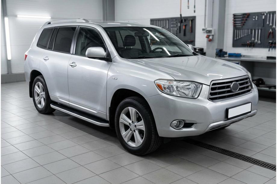 Toyota Highlander 2008-2013 Marchepieds Latéraux Tayga Grey (2 pcs, Aluminium) Image
