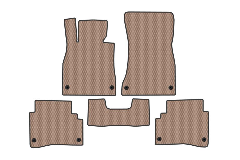 Mercedes S-class W222 2013-2022 Tapis de sol en caoutchouc Carsuit (Short, Beige) Image