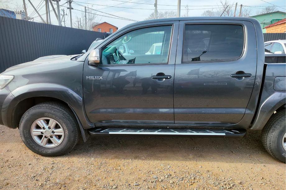 Toyota Hilux 2006-2015 Marchepieds Latéraux Sunrise (2 pcs, Aluminium) Photo 4