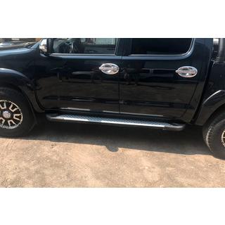 Marchepieds latéraux Allmond Grey (2 pcs, aluminium) Toyota Hilux 2006-2015 photo 4
