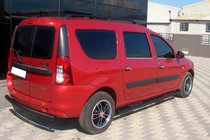 Lada Largus 2012- Barres Latérales Black (2 pcs, Inox) photo 4
