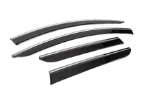 Renault Duster 2018-2024 Déflecteurs de Vitres avec Moulure Chromée (4 pcs, Sunplex Chrome) photo 3