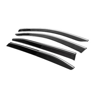 Déflecteurs de Vitres avec Moulure Chromée (4 pcs, Sunplex Chrome) Citroen C5 Aircross 2017-2025 photo 2