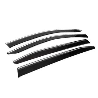 Déflecteurs de Vitres avec Moulure Chromée (4 pcs, Sunplex Chrome) Citroen C5 Aircross 2017-2025 photo 3