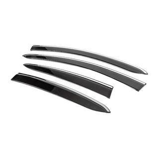 Déflecteurs de Vitres avec Moulure Chromée (4 pcs, Sunplex Chrome) photo 2