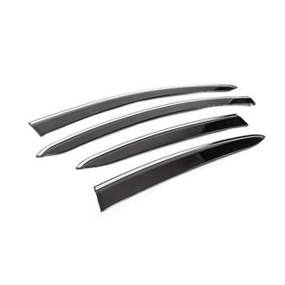 Déflecteurs de Vitres avec Moulure Chromée (4 pcs, Sunplex Chrome) photo 3