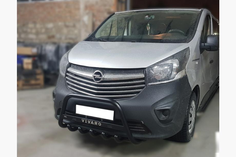 Opel Vivaro 2015-2019 Pare-buffle WT004 Noir (Inox) Image