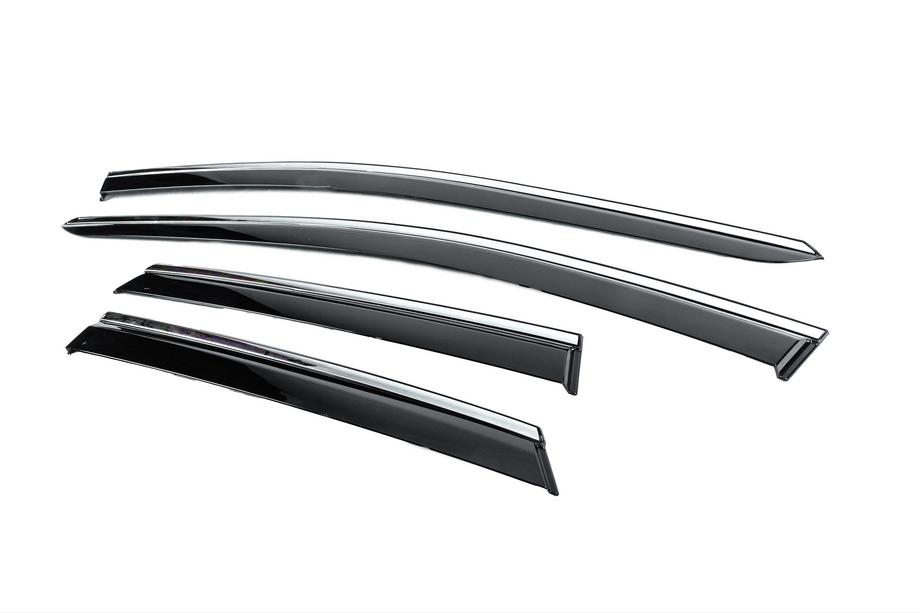 Volkswagen ID.7 2023- Deflecteurs de Vitres avec Moulure Chromee Niken Luxury (4 pcs) Photo 2