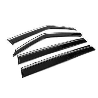 Deflecteurs de Vitres avec Moulure Chromee Niken Luxury (4 pcs) Nissan Patrol Y62 2010-2024 photo 3