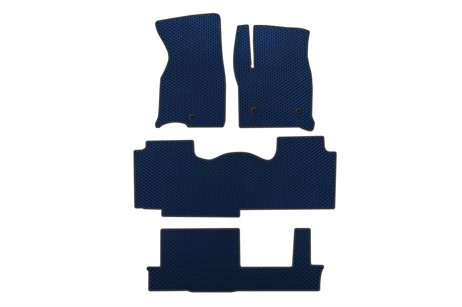 Chevrolet Tahoe 2020- Tapis de sol EVA (3 Rangées, Bleu) Image