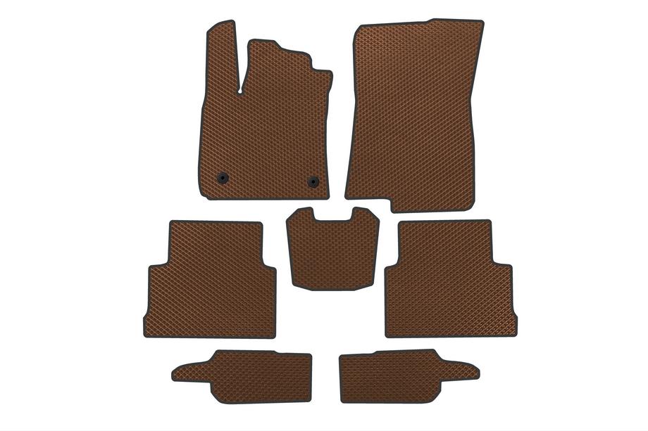 Dacia Jogger 2022- Tapis de sol EVA (3 Rangées, Marron) Image