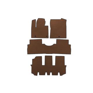 Tapis de sol EVA (3 Rangées, Marron) Hyundai Santa Fe 4 2018-2023
