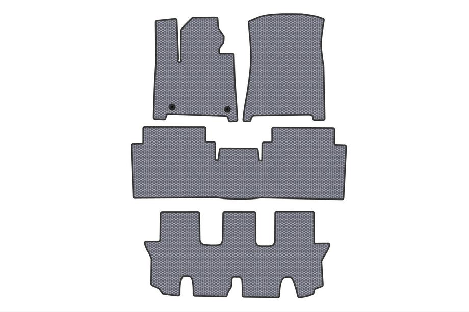 Hyundai Santa Fe 5 2023- Tapis en Caoutchouc Carsuit (3 Rangées, Gris) Image