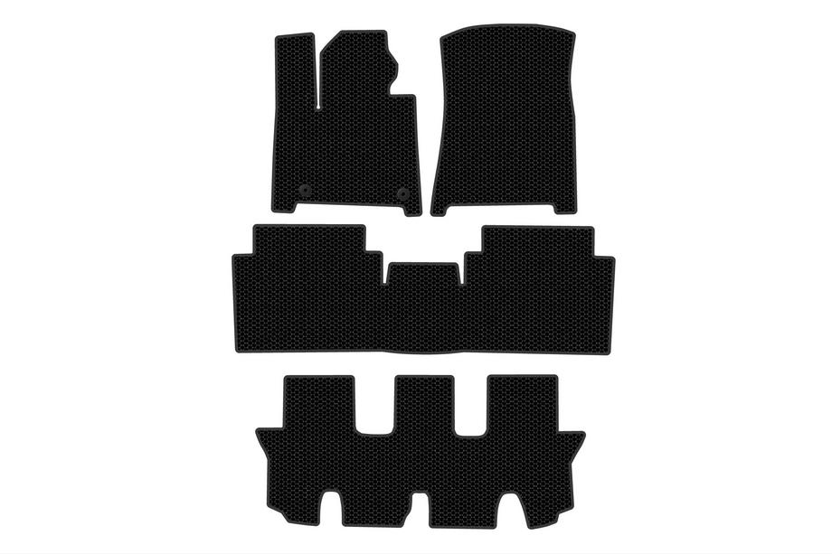 Hyundai Santa Fe 5 2023- Tapis en Caoutchouc Carsuit (3 Rangées, Noir) Image