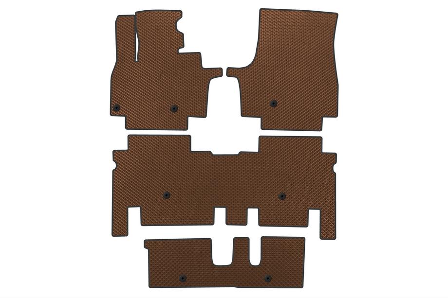 KIA EV9 Tapis de sol EVA (3 Rangées, Marron) Image