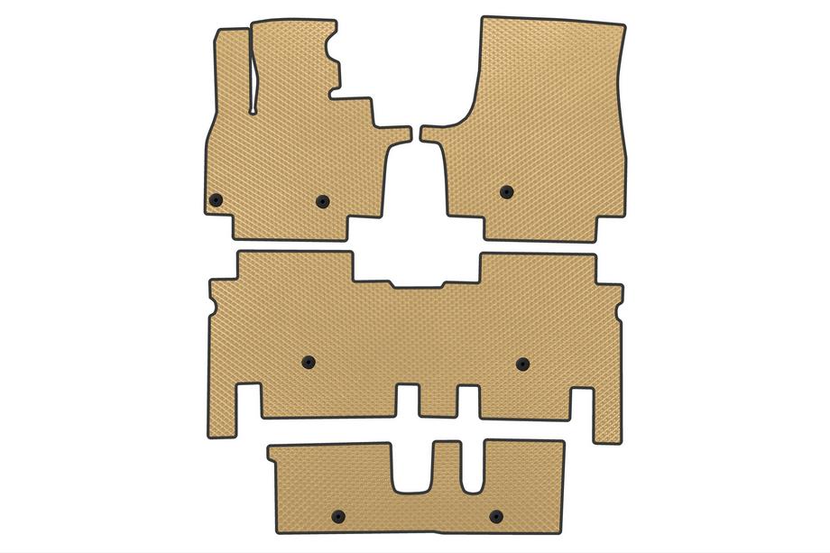 KIA EV9 Tapis de sol EVA (3 Rangées, Beige) Image